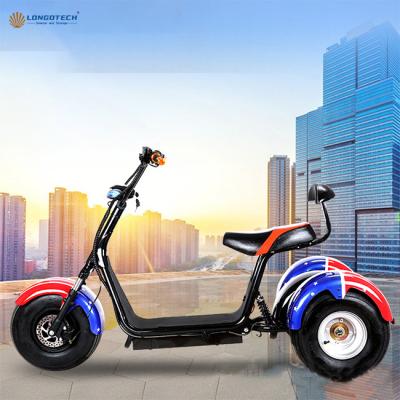 China Standing Electric Scooter Scooters Grade Cheap 3 Wheel Electric Scooter 1000W E-scooter 45km/h Electric Scooter For Adults for sale