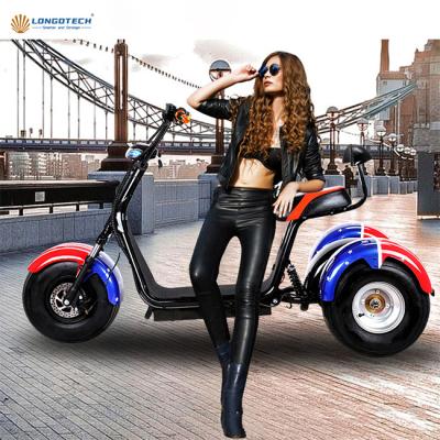 China CityCoco Scooters Fast 3 Wheel Electric Super Brake Light Turn Signal Standing Electric Scooter with Alarm Remote Controller for sale