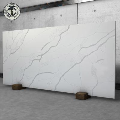 China Vietnam most popular calacatta series sintered stone engineered quartz slab artificial quartz stone en venta