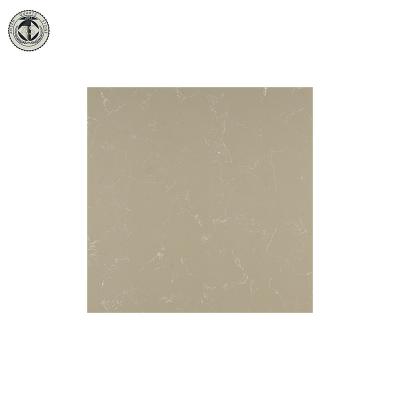 China Aosta Crema Marble Looking Beige China Artificial Quartz Stone Price for Kitchen Table for sale