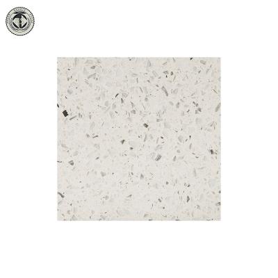 China Artificial Stone AS-G002 White Galaxy Sparkly Countertop White Mirror Fleck Quartz Stone Glass Countertop for sale