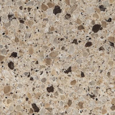 China Sparkle Colors Largest Size Quartz Granite Quartz Countertop Slab Ivory Cream Quartz Faux Stone Buyers en venta