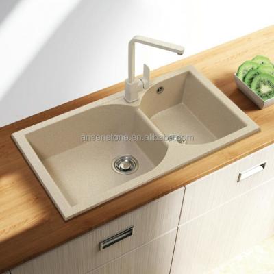 중국 Quartz Composite Quartz Stone Sink Stone Kitchen Sinks Ansen Quartz Stone 판매용