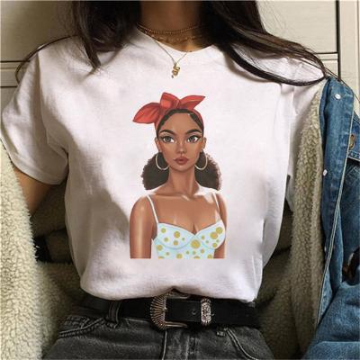 China Lady Cheap Breathable T Shirts Custom Make Money Friends Not Cool Girl Black T Shirt Oversized Women T-shirt for sale