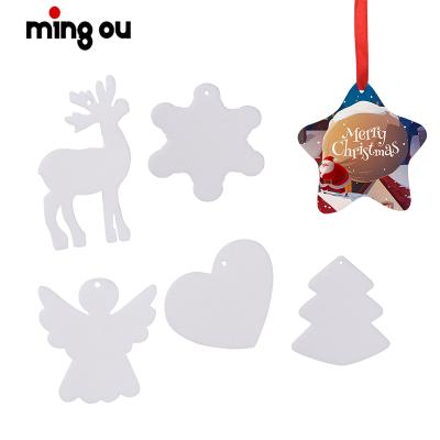 China 6-Piece Christmas Pendant Set Personalized Christmas Car Perfume Sublimation Felt 6-Piece Christmas Pendant Set for sale