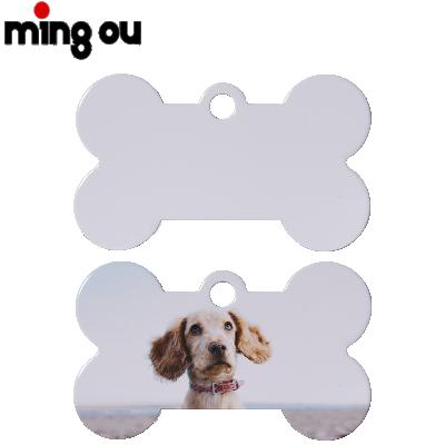 China China Manufacturer Wholesale DIY Double Sided Sublimation Printed Foil Pet ID Tags Dog Tag for sale