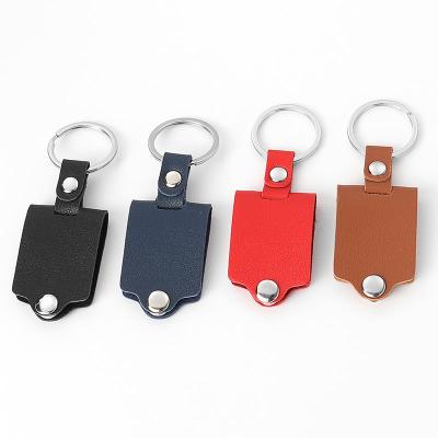 China Washable Key Chain Colored White Sublimation Key Chain Case Digital Photo Laser Printing Laser Printing Supplier for sale