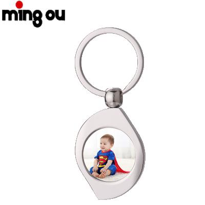 China Key Chain Souvenir Gifts Promotion Wholesale Personalized Blank Metal Sublimation Key Chain With Packaging Box for sale