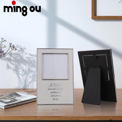 China Wholesale High Quality Environmental Friendly Photo Frame Photo Plates Blank DIY Sublimation Printable Metal Photo Frame SISTER for sale