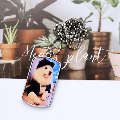 China Sublimation Metal Dog Tag Blank Pets Gifts Promotion Sublimation Metal Dog Tag Personalized Photo for sale