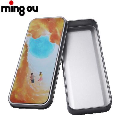 China Gift & Craft Iron Box Rectangle Packing Candy Iron Cookie Sublimation Tin Box DIY Gift Printing for sale