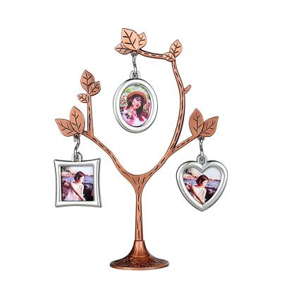 China Home Decoration Blank Sublimation Memorial Metal Branches Photo Ornaments Wholesale for sale