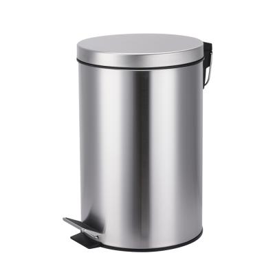 China Pressing Type Classic Stainless Steel Trash Bin With Removable Liner Bin for sale