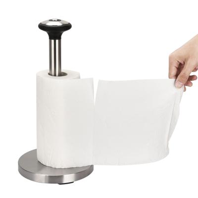 China New Modern Fashion Design Stainless Steel Paper Towel Rack Kitchen Towel Roll Holder for sale