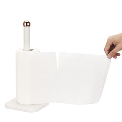 China Modern Kitchen Decorative Free Standing Kitchen Paper Towel Rack Towel Holder for sale