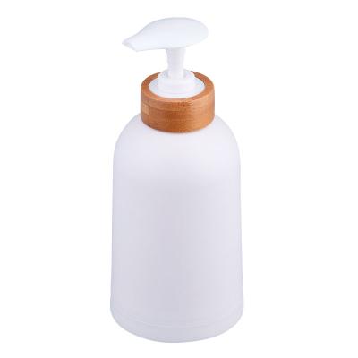 China Sustainable Home Bamboo Bathroom Accessories Set Liquid Soap Dispenser for sale