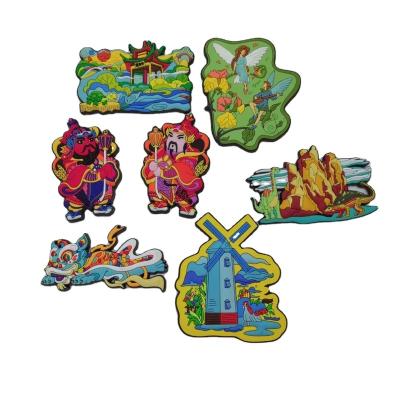 China Souvenir Promotional Gifts Designs Cheap Custom Cartoon Soft Logo PVC Rubber Fridge Magnets for sale