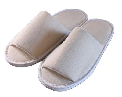 China Five-star hotel fashion trend slippers cotton non-slip disposable canvas high-end household slippers for sale