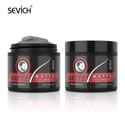 中国 Private Label Organic Sleek Hair Wax Matte Hair Styling Clay Long Lasting Hair Styling Wax 販売のため