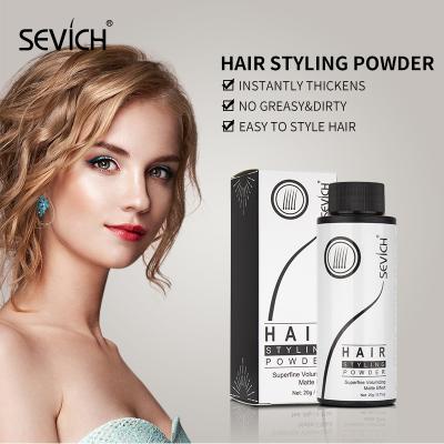 Cina All Natural Ingredients Factory Wholesale Clean Dustproof Label Hair Texture Powder Hair Fiber Matte Volume Styling Powder in vendita