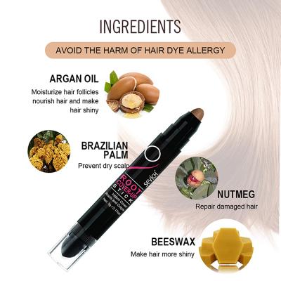 China Salon Hair Color Factory Price Bristle Dye Pen Touch Up Semi-Permanent Root Concealer Pencil Root Concealer Stick Pen en venta