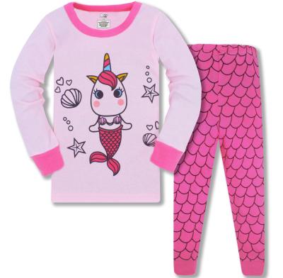 China Custom 2022 QUICK DRY Kids Wear Children Pajamas Cartoon Girls Pajamas Sets Boys Pajamas Kids Set for sale