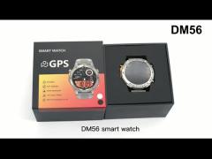 2024 New DM56 AMOLED Reloj Inteligente Smartwatch 5ATM waterproof GPS Outdoor Sport Fitness Tracker