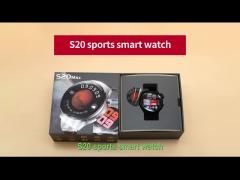 S20 Max Smart Watch IP67 Fitness Tracker Leather Belt Smart Watch With Rugged Screen