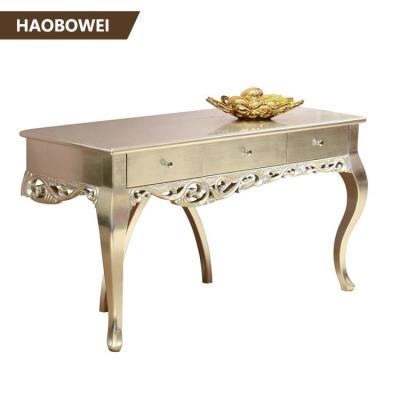 China Traditional Antique Hotel Style Lobby Area Wooden European Console Table for sale