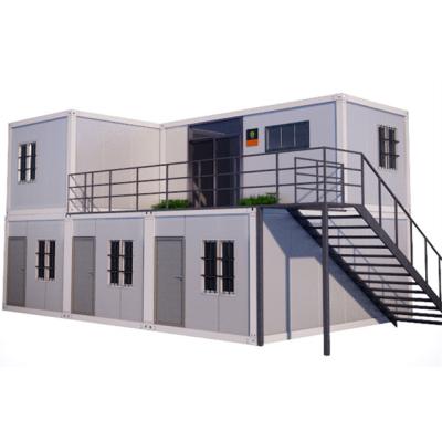 China Strong Easy Installation Movable Prefab Double Layer Container House for sale