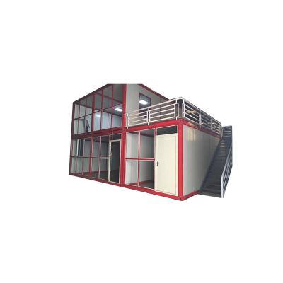 China High quality modern prefab mobile home double flat pack container living modular house for sale for sale