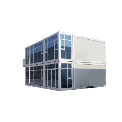 China Double deck modern mobile flat container house prefab modular family container house for sale for sale