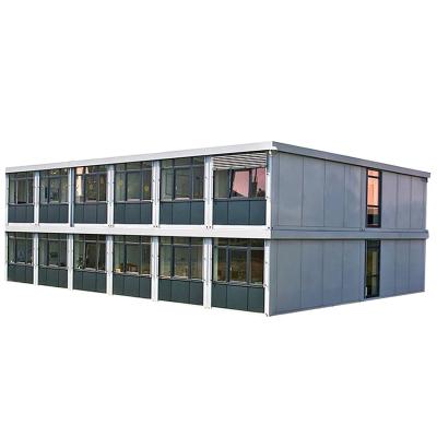 China Beautiful Strong Cost Effective Warehouse Design Double Layer Container Wind-resistant House for sale