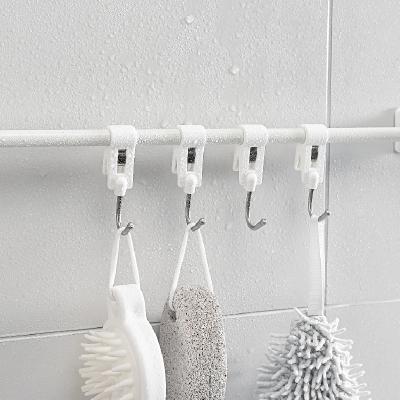 China Hot Sale Amazon Viable Bathroom Bar Clothes Hook 3PCSStainless Steel Random Hook That Won't Fall Off for sale