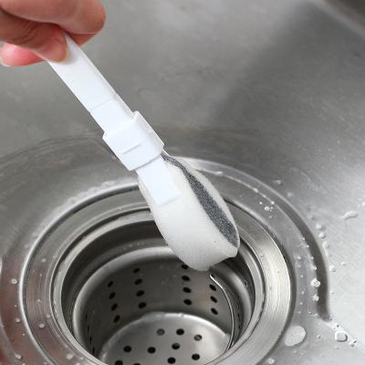 China Long Handle Bottle Cup Replaceable Brush Main Sponge Kitchen Cleaning Brush Viable Wholesale for sale