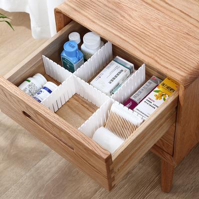 China Amazon Diy Modern Adjustable Drawer Divider Separator Hot Selling Underwear Bock Household Combination Plastic Drawer Dividers for sale