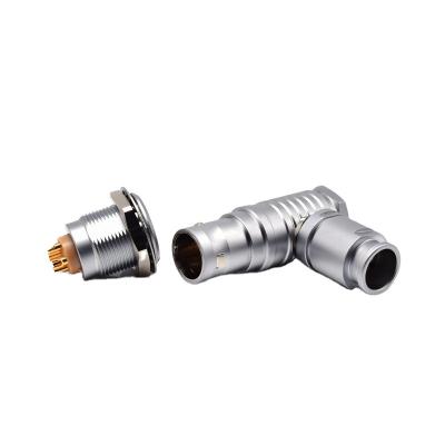 China audio & 3B Video OEM FHG 2 3 4 5 Multi Pin 26 Pin EGG Elbow 90 Degree Metal Automotive Circular Connector Electrical Plug Socket for sale