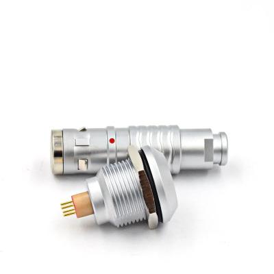 China audio & Video Connector FGG Push Pull EGG 1K 2 3 4 5 6 7 8 10 14 16 Pin IP 68 Waterproof Fixed Socket Plug Metal Electrical Cable Connector for sale