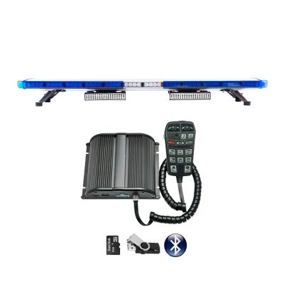 China Flash police 1.4M strobe lights for vehicles led warning lightbar strobe lights MP3 function for sale