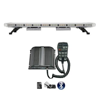 China 1.2M flashing blue red led light bar for vehicle led lights for truck police strobe lightbar MP3 function for sale