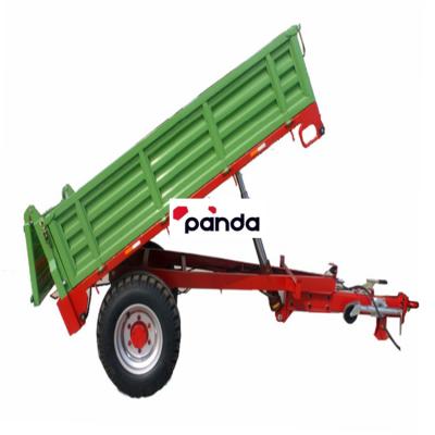 China 3 Ton Farm Trailer Single Axle Dump Truck Trailer Tipping Trailer for sale