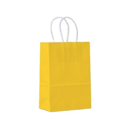 China Recyclable Custom Own Logo Food Carry Bag Good Quality Shopping Kraft Paper Bags Custom Print With Handles for sale