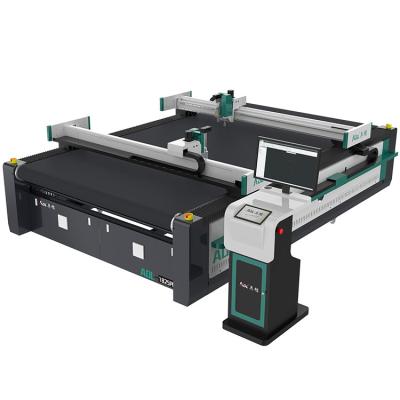 China Jinan AOL Textile Carpet CNC Cutting Machine Car Seat Cover Cutting Machine Marking And Punching Plotter for sale