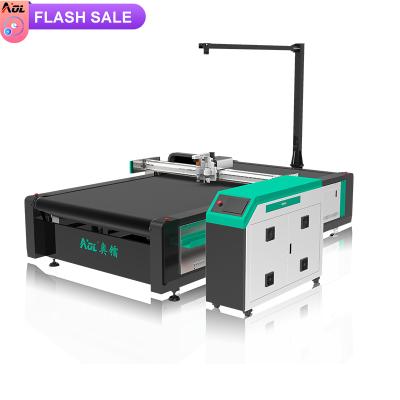 China Soft Materials AOL CNC Knife Cutting Machine Leather Boots Oscillating Leather Leaher And Cutting Machine for sale