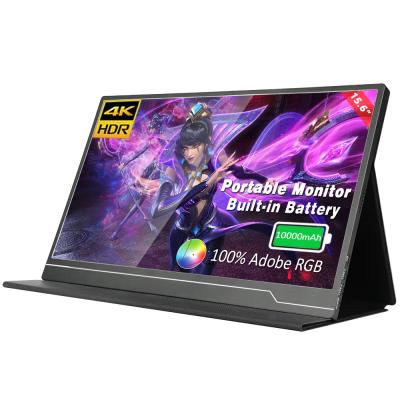 China 15.6 Inch Multifunctional Portable Full Screen Gaming Laptop Monitor High Resolution 4K Multi Parameter IPS Hd Dual Built In Battery Monitor for sale