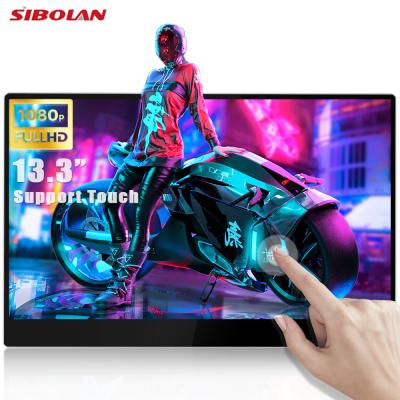 China Aluminum Alloy 13 Inch Portable LCD Monitor Gaming Monitor Alloy Wide Game For Computer Display 60hz Ntsc 72% 13.3inch IPS LCD Panel 13.3 for sale