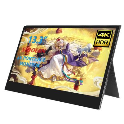 China State of the Art Shenzhen Gaming 4k Portable Monitor 133 Inch Touch Screen PC Monitor With Slim Input USB Type-C uItra for sale