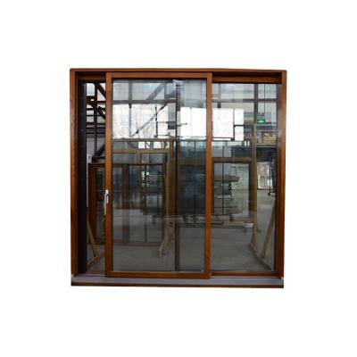 China New Type Attractive Price High Quality Heavy Sliding Modern Type Aluminum Profiles Solid Wood Doors for sale