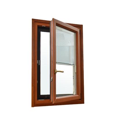 China Hot Selling Swing Double Or Triple Glazed Aluminum Clad Wood Casement Windows for sale