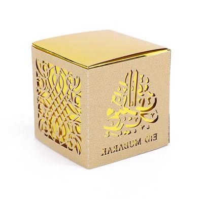 China Luxury Cavity Disposable Ramadan Sweet Boxes EID Mubarak Chocolate Candy Gift Drawer Box for sale